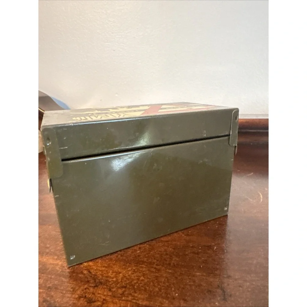VTG 1858-19?? Chicago YMCA SCHOOLS Chicago, Illinois Metal Storage File Box